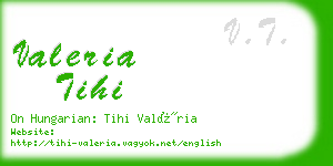 valeria tihi business card